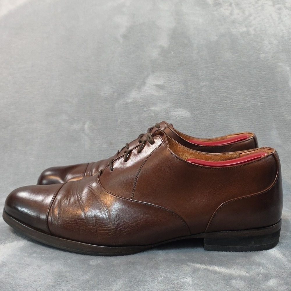 Wolf & Shepherd Closer Cap Toe Calfskin Lace Up Oxford Maple Tan Size‎ 12 P